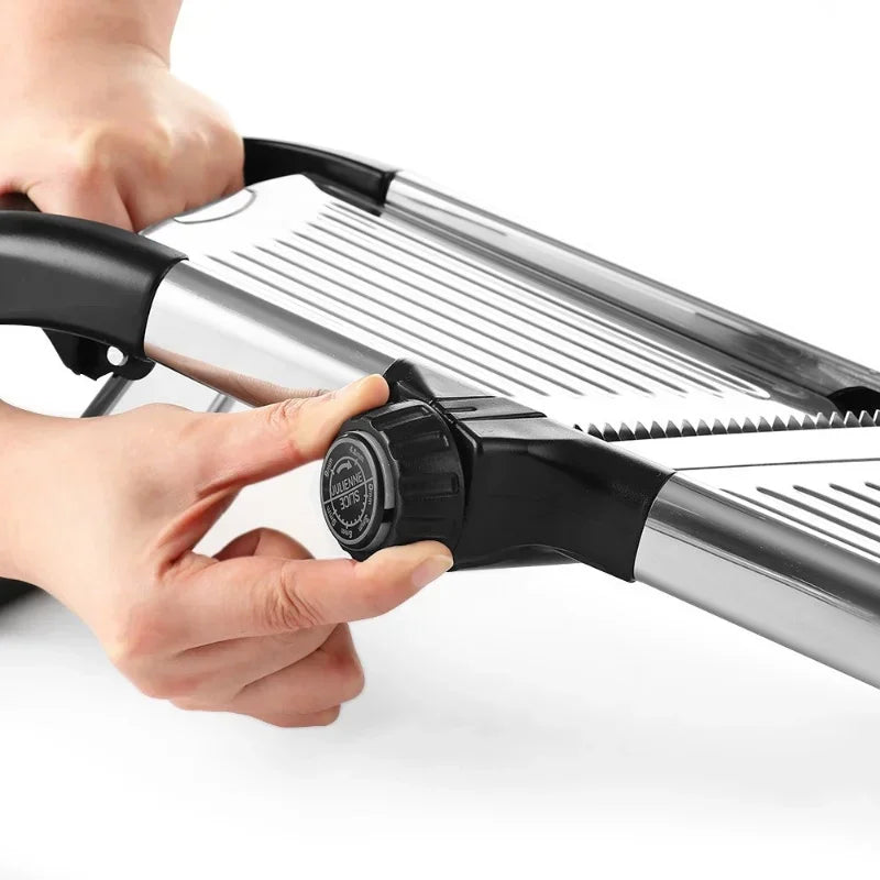 Axyaa Adjustable Stainless Steel Vegetable Slicer, Multi-function Cutting Tool