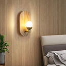 Axyaa LED Wooden Wall Lamp for Modern European Interior Lighting