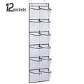 Axyaa Over the Door Shoe Organizer with Large Mesh Pockets