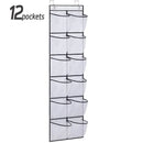 Axyaa Over the Door Shoe Organizer with Large Mesh Pockets
