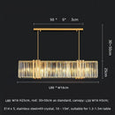 Axyaa Luxury Crystal Chandelier LED Pendant Lights for Dining Room