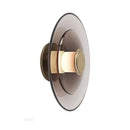 Axyaa Amber Glass Disc Wall Lamp LED Sconce - Modern Minimalist Indoor Lighting Fixtures