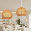 Axyaa Gold Rattan Chandelier Lighting for Dining Room Balcony