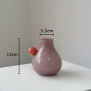 Axyaa Glass Vase Creative Flower Pots Desk Decoration Aesthetic Floral Vases