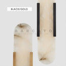 Axyaa Marble LED Wall Sconce - Luxury Black Gold Indoor Light Fixture