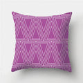 Axyaa Geometric Pattern Polyester Cushion Cover for Sofa Decor or Throw Pillow