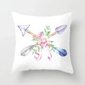 Axyaa Feather Dreamcatcher Print Cushion Cover for Elegant Sofa Decoration