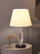 Black Crystal Table Lamp, Bedroom Bedside Lamp by Axyaa