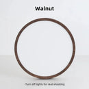 Axyaa Wood Grain LED Ceiling Light: Modern, Ultrathin, Walnut Finish for Home & Restaurant