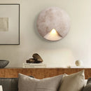 Axyaa Nordic LED Wall Lights Round Yellow Stone Bedside Lamp