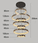 Axyaa LED Chandelier for Modern Dining Room - Indoor Ceiling Lighting