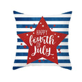 Axyaa LOVE USA Patriotic Letters Decorative Cushion Cover - Cartoon Style Home Decor Pillowcase