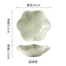 Axyaa Ceramic Lotus Storage Tray Green Jewelry Plate Organizer Decoration Tray