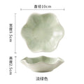 Axyaa Ceramic Lotus Tray Green | Jewelry Organizer Desktop Decor Storage Plate