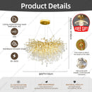 Luxury K9 Crystal LED Chandelier by Axyaa for Living & Dining Room