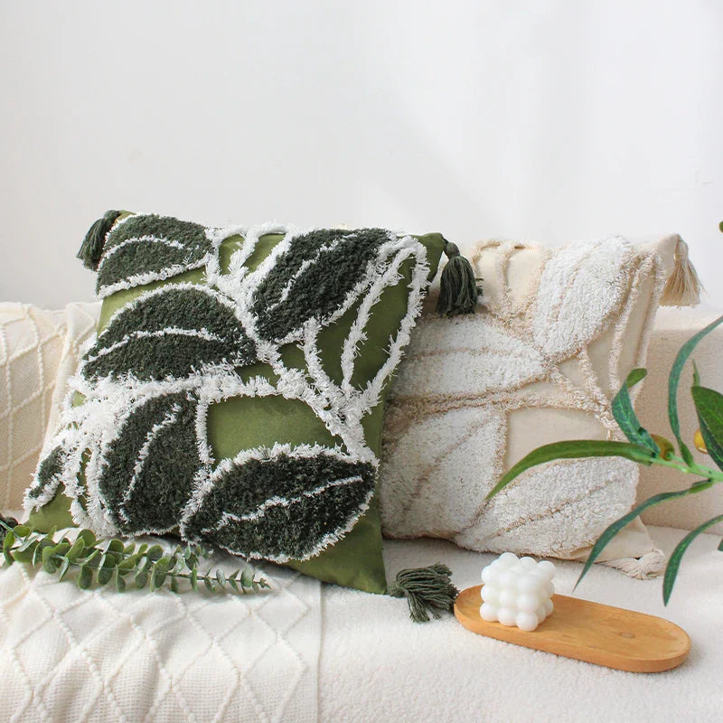 Axyaa Plush Nordic Cushion Cover for Home Sofa Decor 45*45 Pillowcase