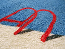 Axyaa Love Shape Carpet: Creative Swimming Pool Design for Living Room, Bedroom, Coffee Table Mats