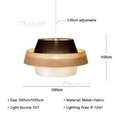 Axyaa Nordic Fabric Chandelier Pendant Lights for Home Decor