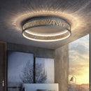 Axyaa Modern LED Hollow Out Black Gold Ceiling Light for Home Decor