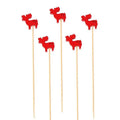 Axyaa Christmas Fruit Skewers: Santa Claus, Snowflake, Xmas Tree Forks