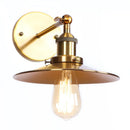 Axyaa Loft LED Wall Lamp Gold Pull Chain Switch Vintage Industrial Luminaire