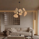 Axyaa Bamboo Weaving Rattan Chandelier for Zen Living Room Decor