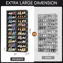 Axyaa 10-Tier Foldable Shoe Rack Organizer, Large Collapsible Storage Cabinet