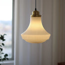 Axyaa French Vintage Palace Chandelier with Solid Copper & White Jade Glass