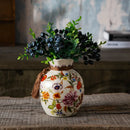 Axyaa Blessing Bag Style Ceramic Vase: New Chinese Decor for Living Room & Dining Table