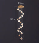 Axyaa Staircase Chandelier: Facil Hall & Ceiling Lamp for Beautiful Indoor Lighting