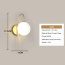 Axyaa Nordic G9 LED Wall Lamps, Black Gold Fixtures for Corridor