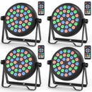 Axyaa 36LEDs Par Light Red Stage Disco Party Lights for Concert Wedding Theater