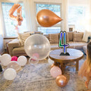 Axyaa Neon Number Signs & Starry Sky Tunnel Lights - Birthday Party Event Decor
