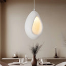 Axyaa White Wabi Sabi E27 LED Pendant Chandelier for Home Bar Decor