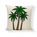 Axyaa Floral Linen Pillowcase 45*45cm for Home & Office Decor