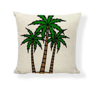 Axyaa Floral Linen Pillowcase 45*45cm for Home & Office Decor