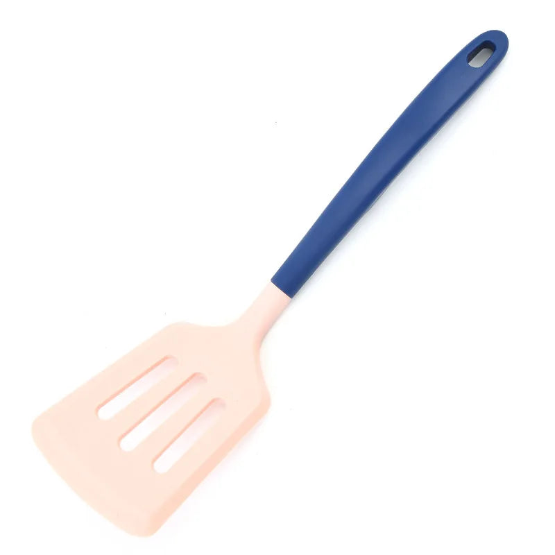 Axyaa Silicone Turner Set - Nordic Style, Large Spatula for Cooking and Frying