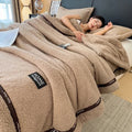 Axyaa Class A Coral Fleece Sofa Blanket, Multi-Functional Thickened Luxury Blanket