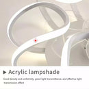 Axyaa LED Ceiling Fan: Modern Design with Remote Control, Silent Operation for Dining Room and Bedroom.