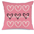 Axyaa I LOVE YOU Pillowcase; Sweet & Romantic Design for Home Decor