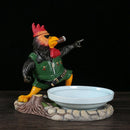 Axya Smoke Hot Pot Plate Set with Wobble Design for Creative Chicken Dinner