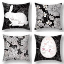 Axyaa Oil Art Printed Back Cushion Cover - Garden Living Room Pillow Case
