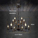 Axyaa Vintage Iron Candle Chandelier for Kitchen Dining Room