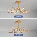 Axyaa Modern LED Ceiling Lights in Black/Gold Finish for Living Room, Bedroom, Dining Room
