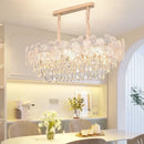 Axyaa French Cream Crystal Chandelier & Lighting Fixtures