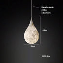 Axyaa Marble Art LED Chandelier - Luxury Dining Room Ceiling Lighting