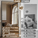 Axyaa Oversized Full Body Mirror with Stand, 71"x30", for Bedroom and Living Room