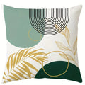 Axyaa Geometric Leaf Pattern Pillowcase for Living Room Sofa and Bedroom Décor