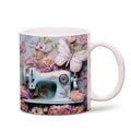 Axyaa Space Design Sewing Machine Ceramic Mug - Creative Gift for Sewing Lovers