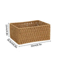 Large Woven Storage Basket Organizer by Axyaa - Home Closet Clothes Box